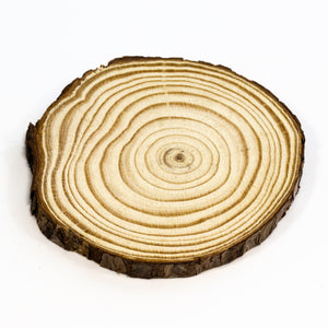 Kerzenhalter Holzscheibe - Kerzenteller aus Holz, ca. 10-11cm Durchmesser